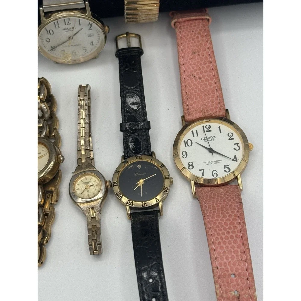 Mixed Brands‎ Men & Woman's Watches Lot Of 15 For Parts Or Repair